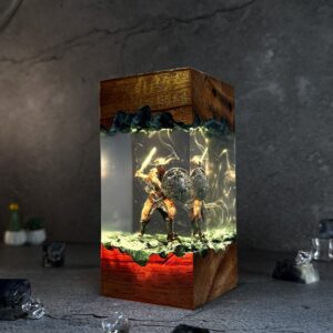 Skyrim epoxy resin lamp