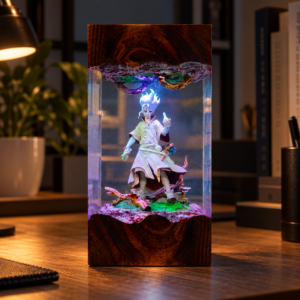 Dr Stone Resin Lamp - Ishigami Senku