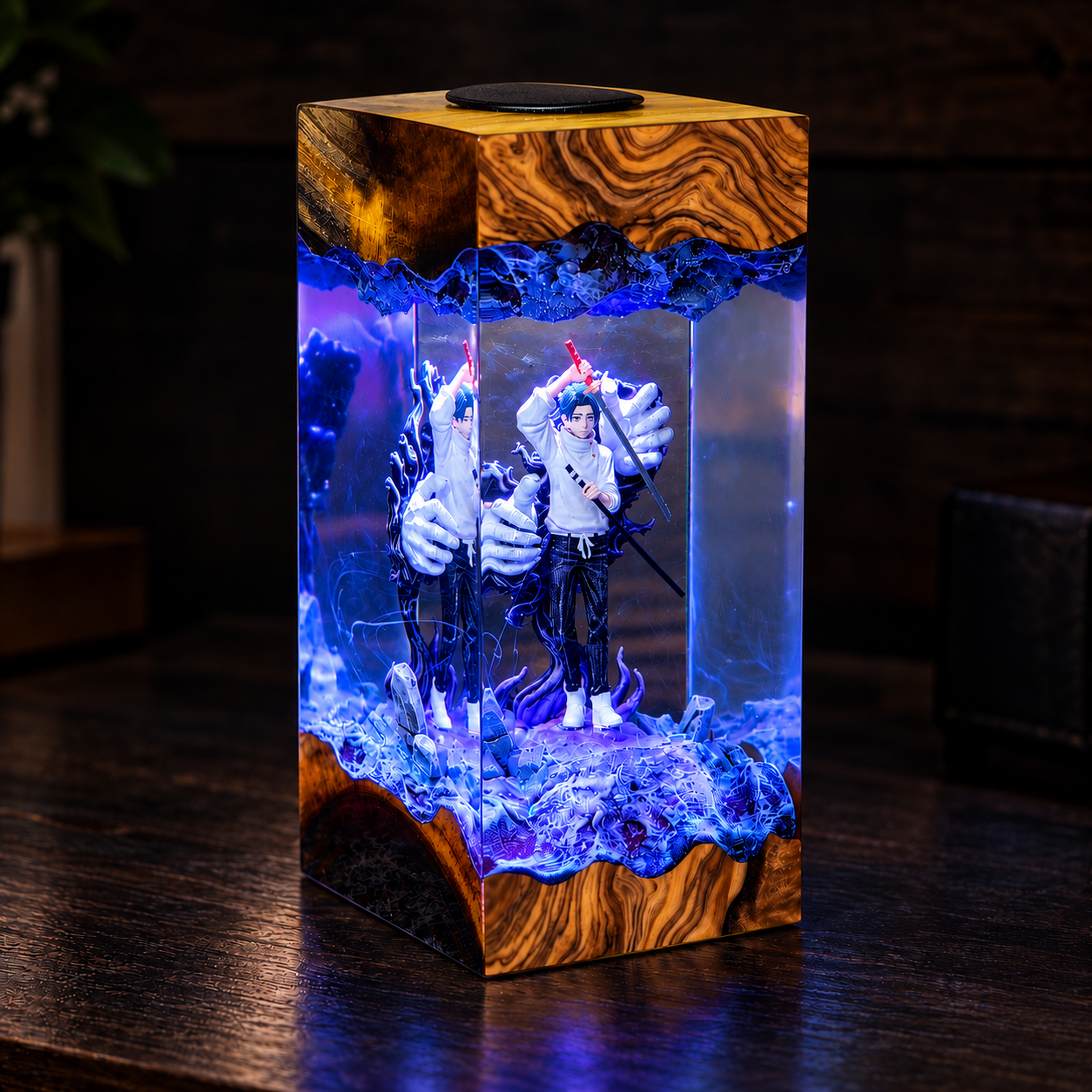 Handmade Yuta Okkotsu Resin Lamp | Ultimate JJK Rika Spirit Diorama - Image 6