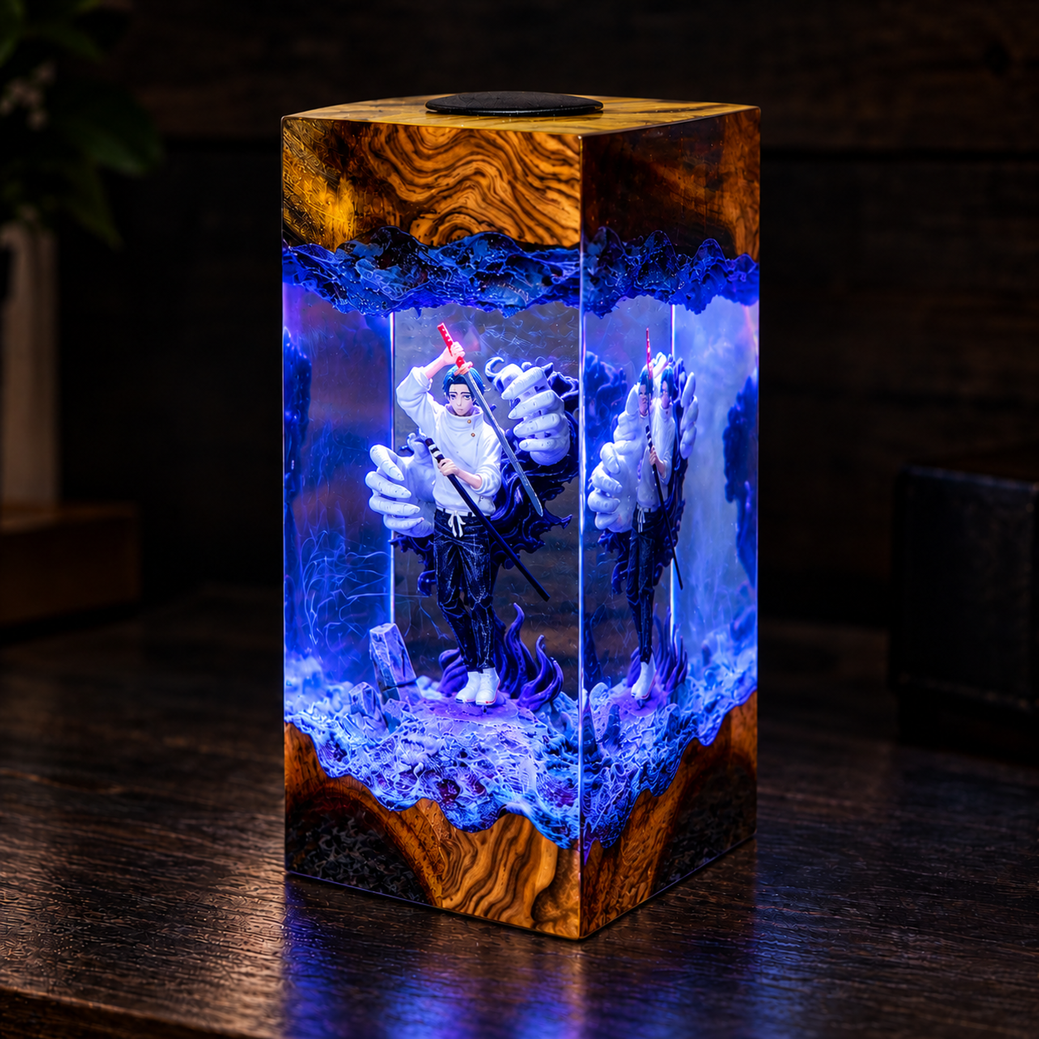 Handmade Yuta Okkotsu Resin Lamp | Ultimate JJK Rika Spirit Diorama - Image 7