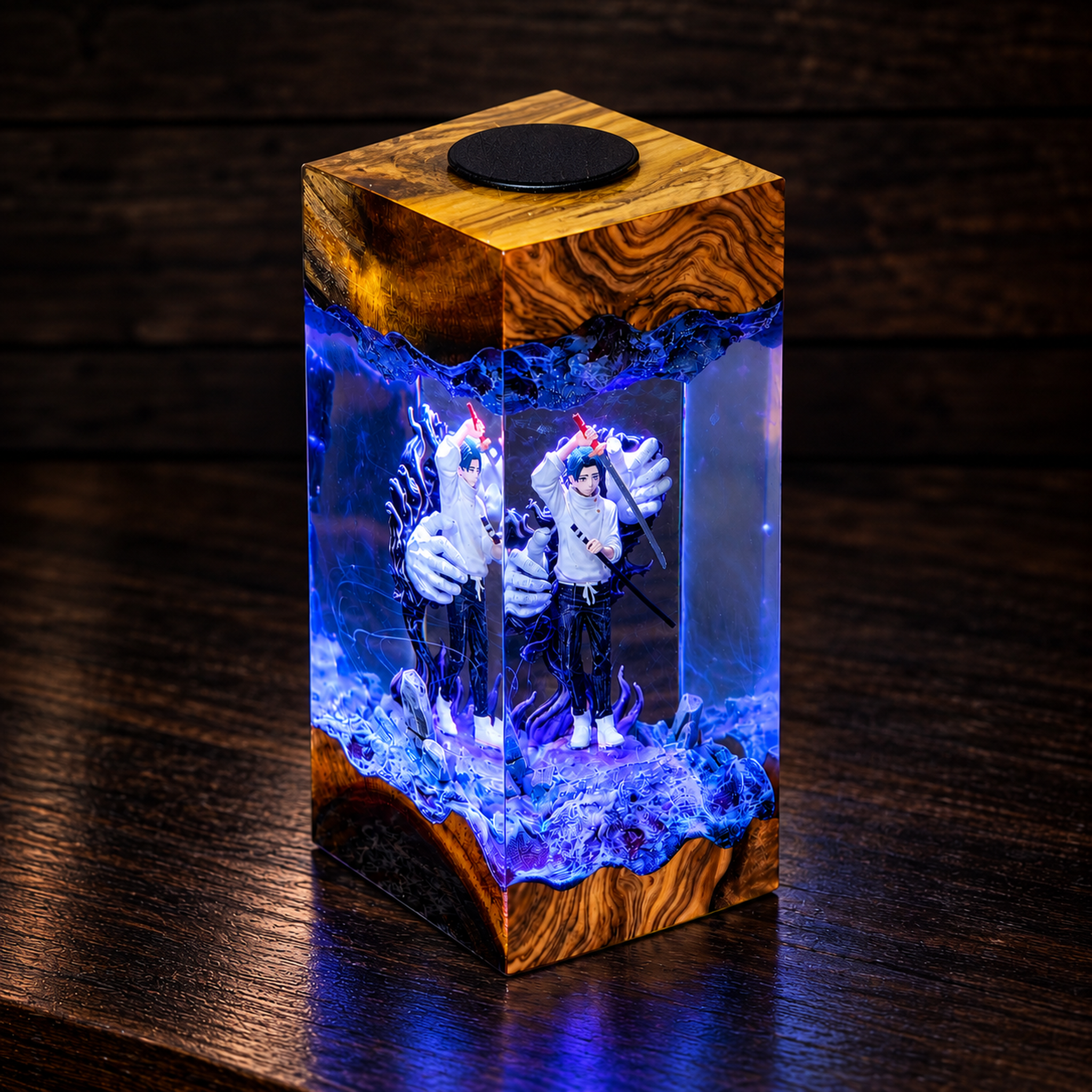 Handmade Yuta Okkotsu Resin Lamp | Ultimate JJK Rika Spirit Diorama - Image 2