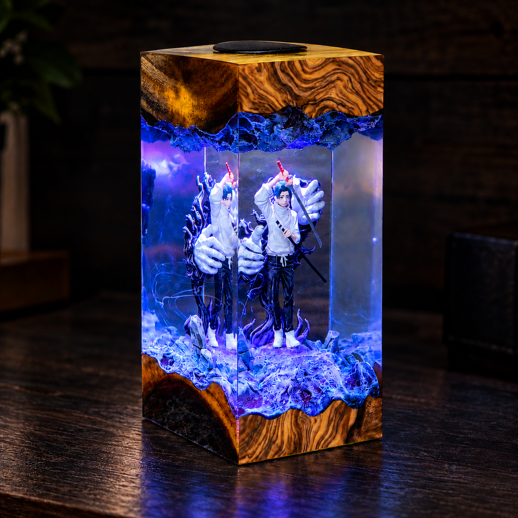 Handmade Yuta Okkotsu Resin Lamp | Ultimate JJK Rika Spirit Diorama - Image 3